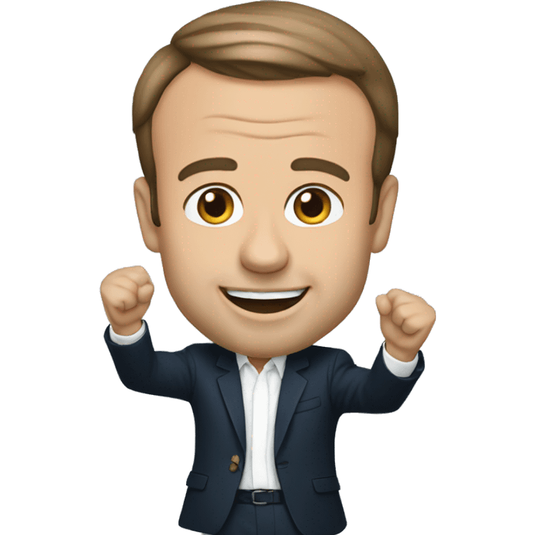 Emmanuel Macron launching emoji