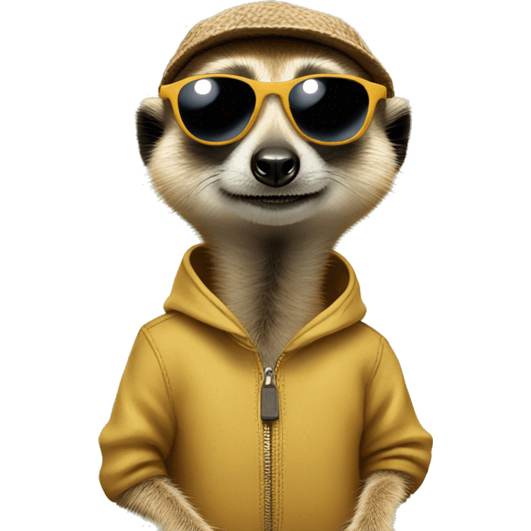 Meerkat with sunglasses emoji