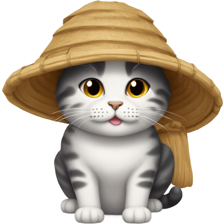 CAT with Hut emoji