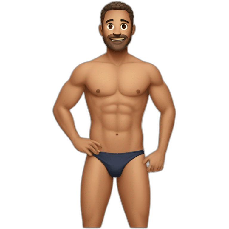 Men in bikini emoji