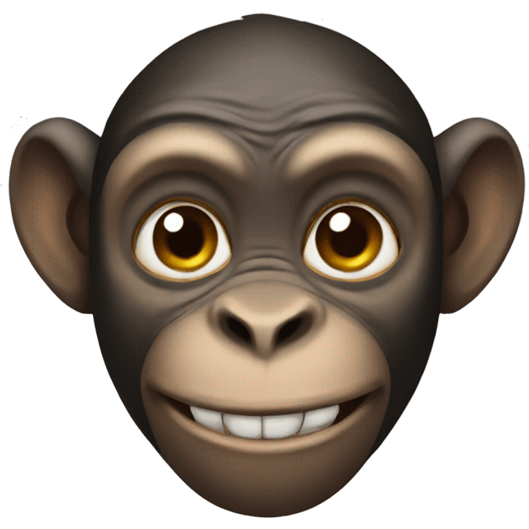 Ugly monkey emoji