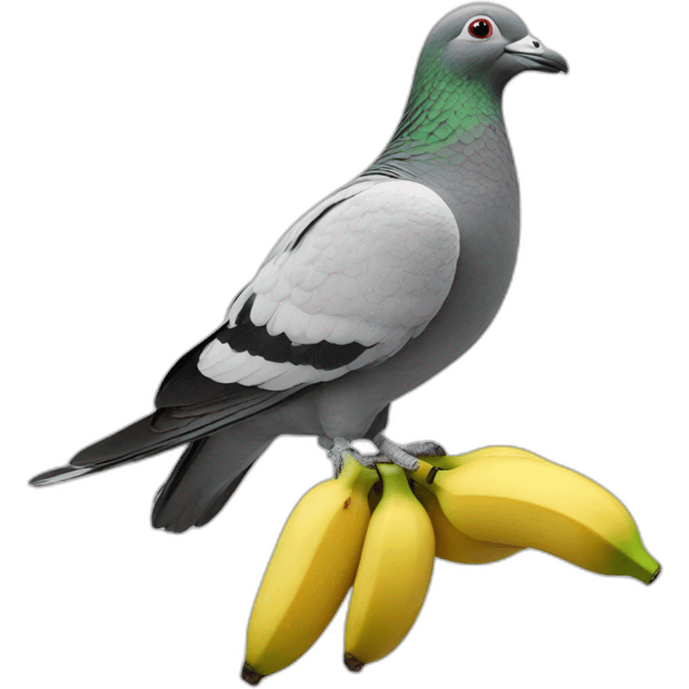 banana over a pigeon emoji