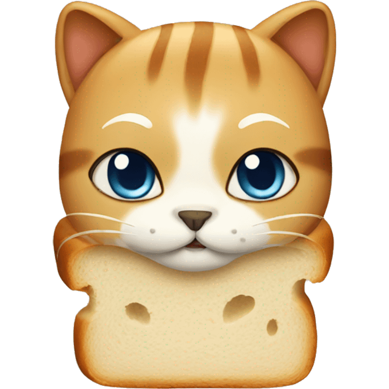 bread with cat emoji