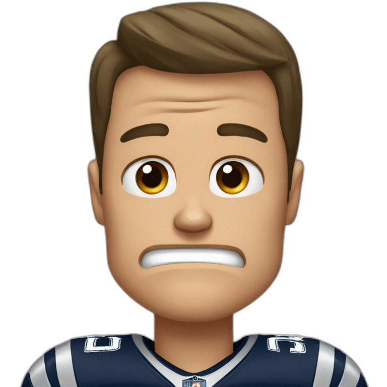 Tom brady crying emoji