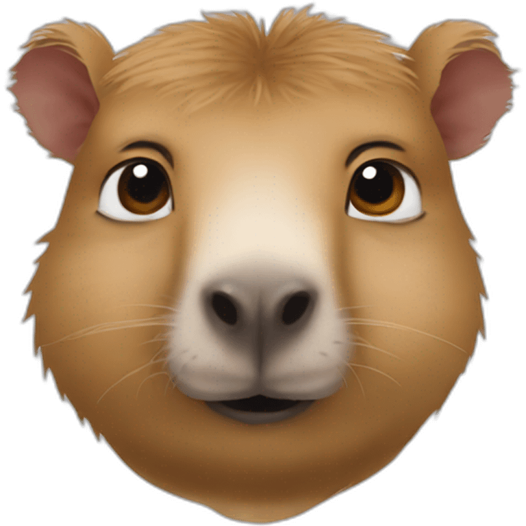 Capybara with Putin face emoji