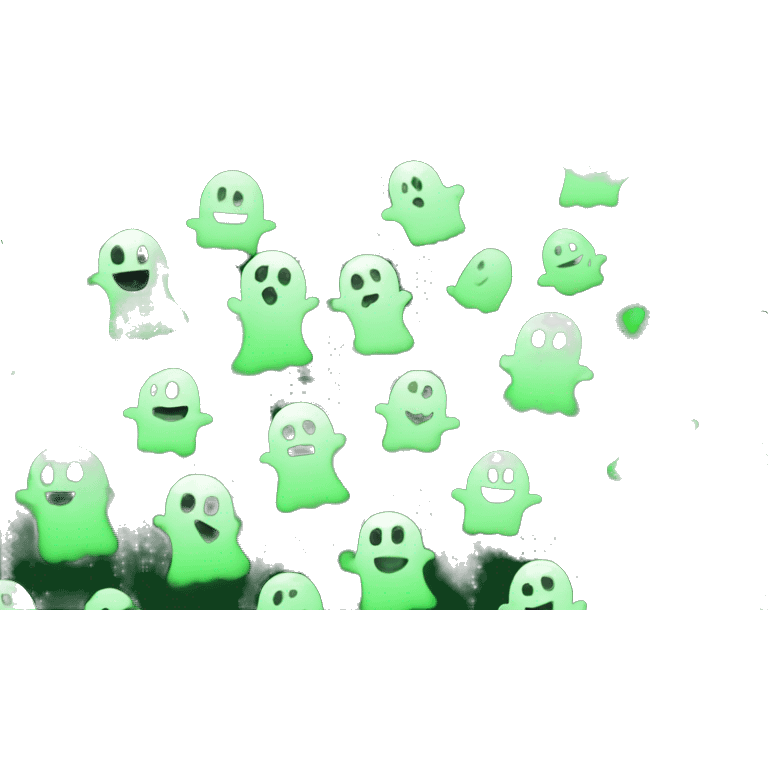 Snapchat ghost green loading screen style emoji