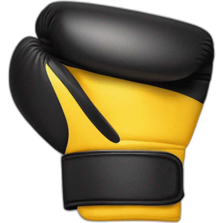 Emoji amarillo enfadada con guantes de boxeo emoji