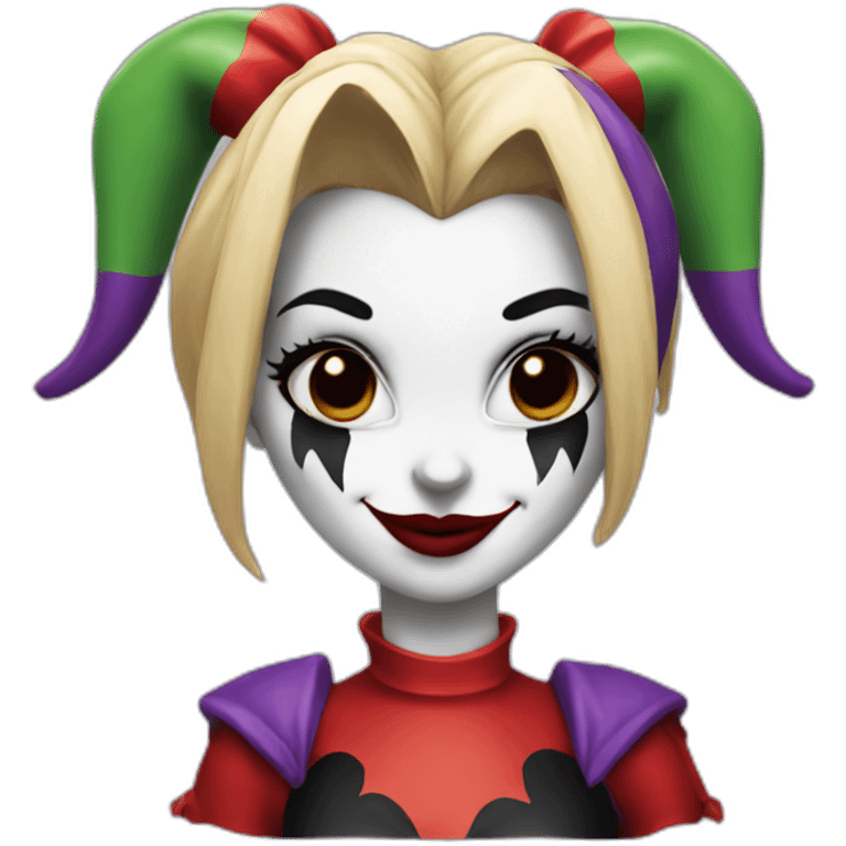 Harley Quinn Jester emoji