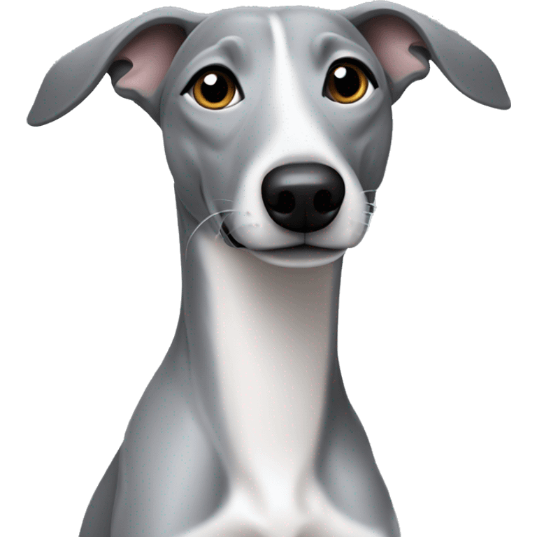 all grey whippet emoji