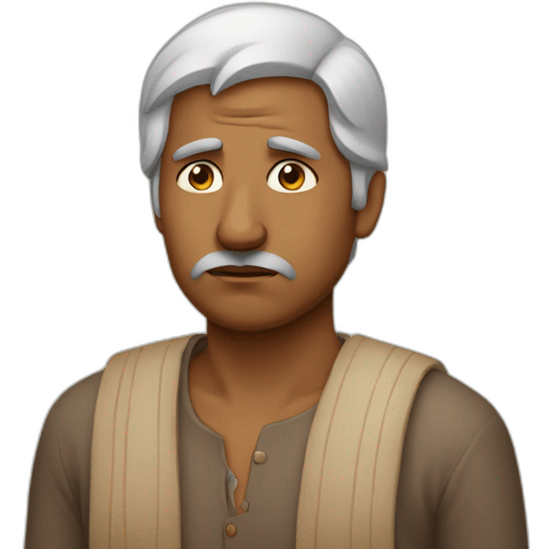 sad indian man emoji