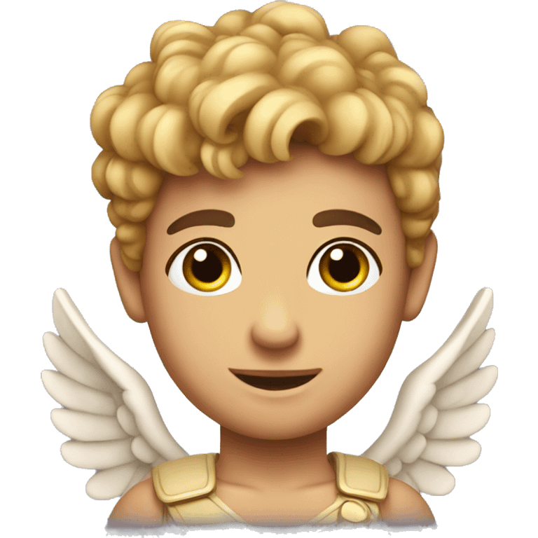 Greek cupid in love emoji