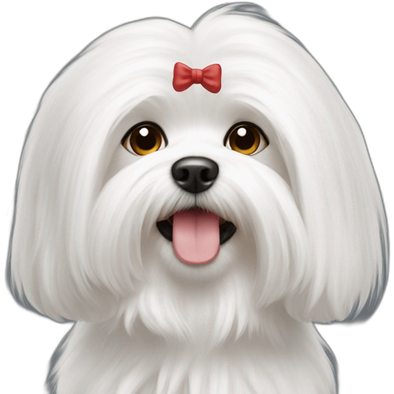 Long fur Maltese emoji