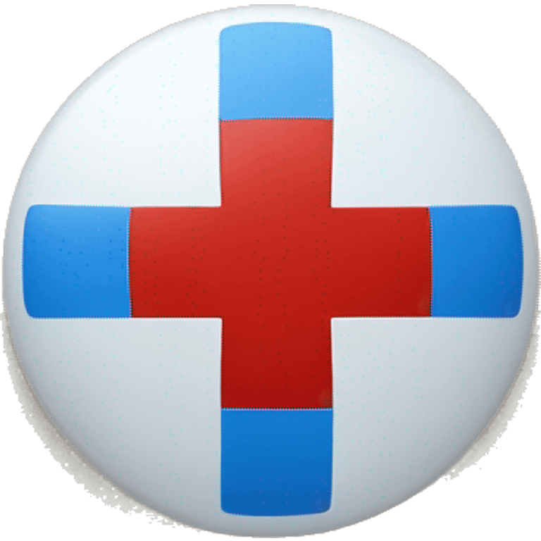 red cross with blue on sides emoji