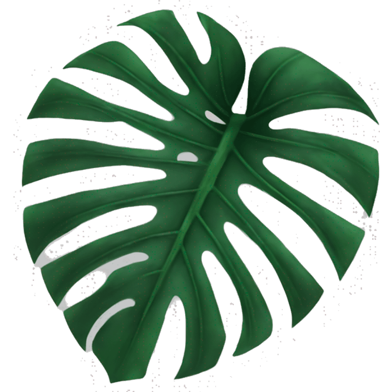 Monstera leaf emoji