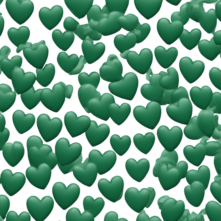 Hunter green heart emoji