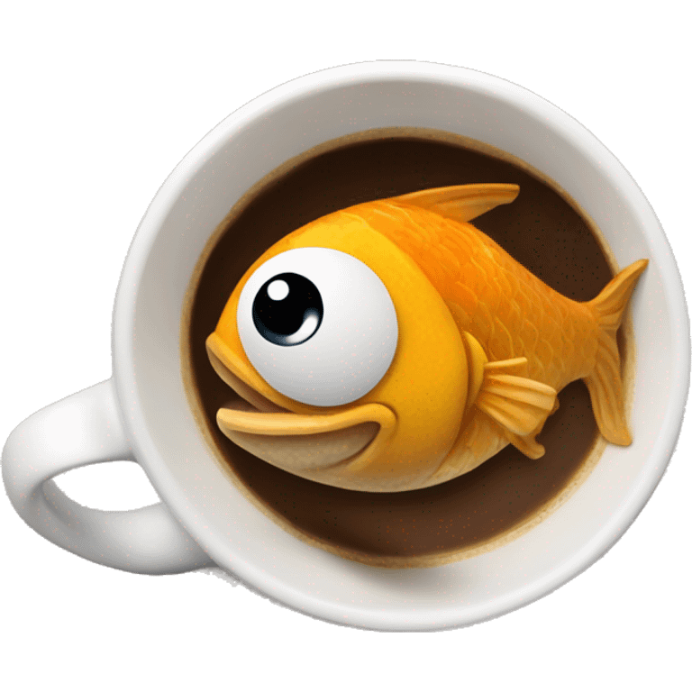 fish inside a coffee cup emoji