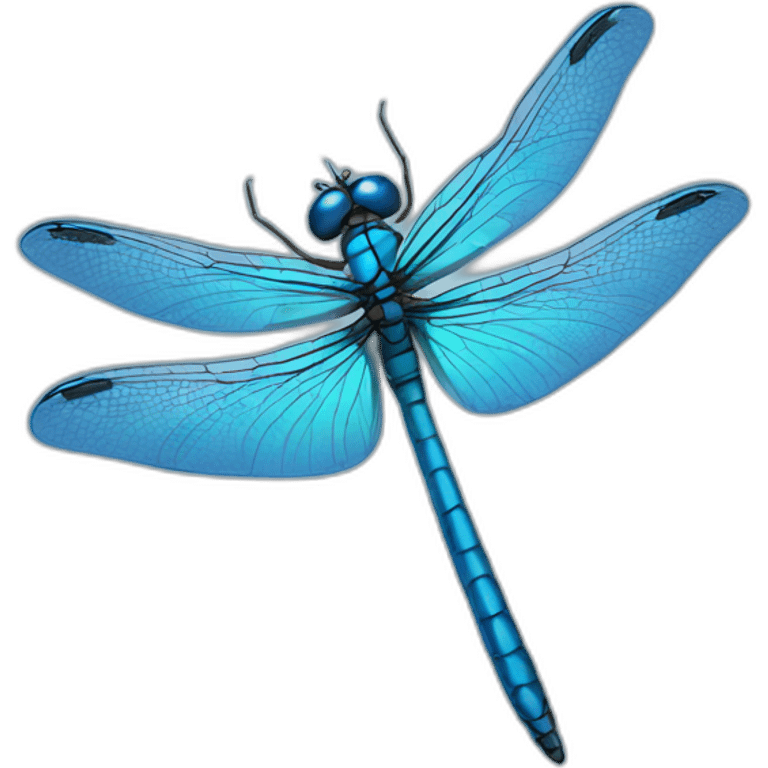 blue dragonfly emoji