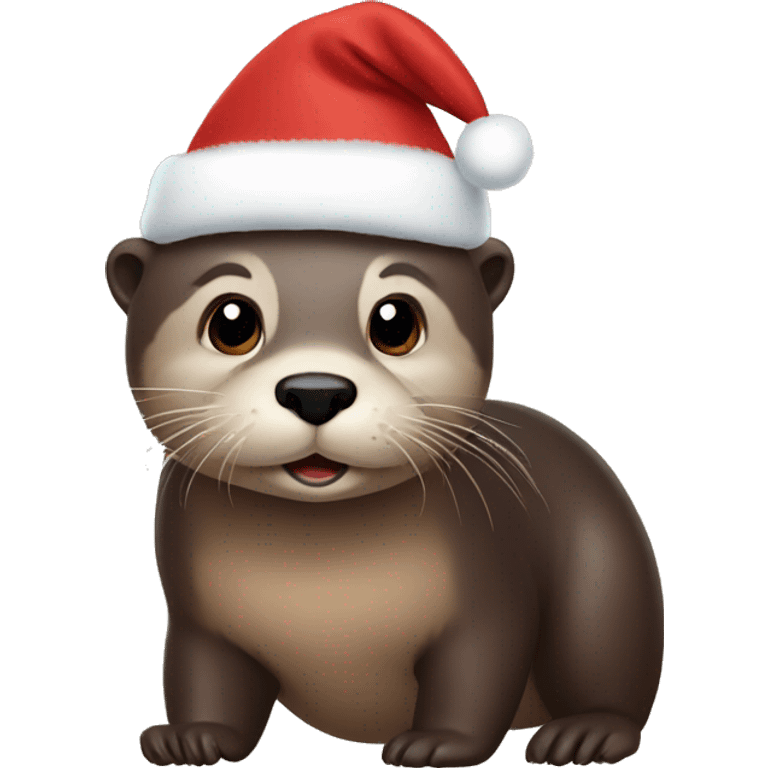 Otter Christmas  emoji