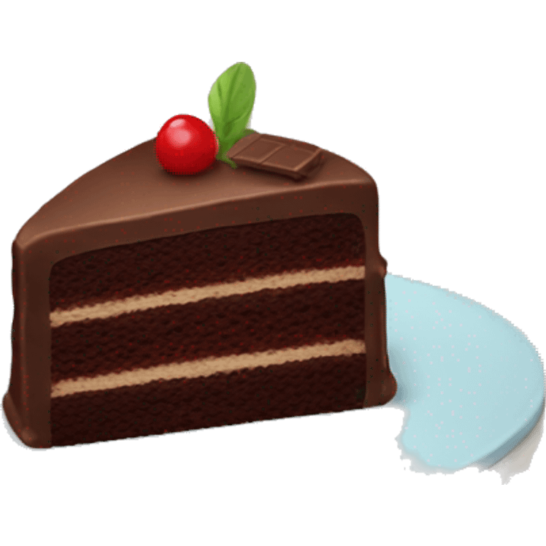 chocolate cake emoji