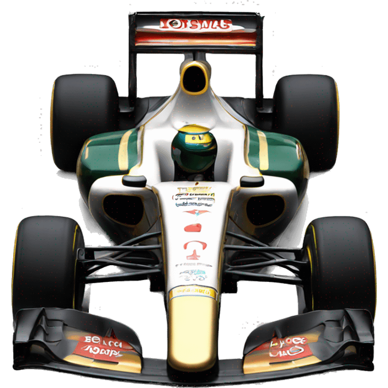 2012 formula 1 car with Lotus  emoji