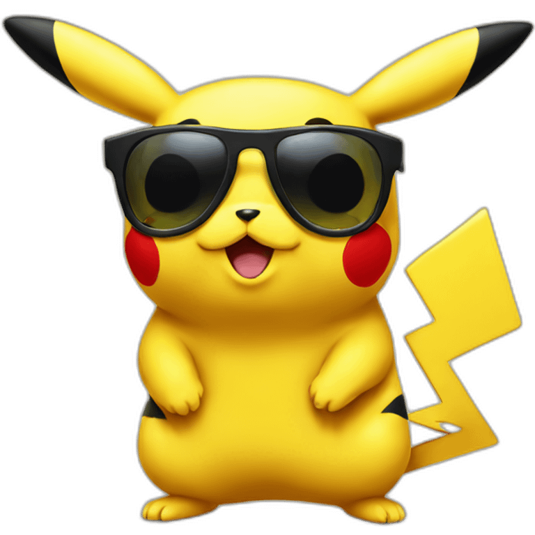 pikachu with sunglasses emoji