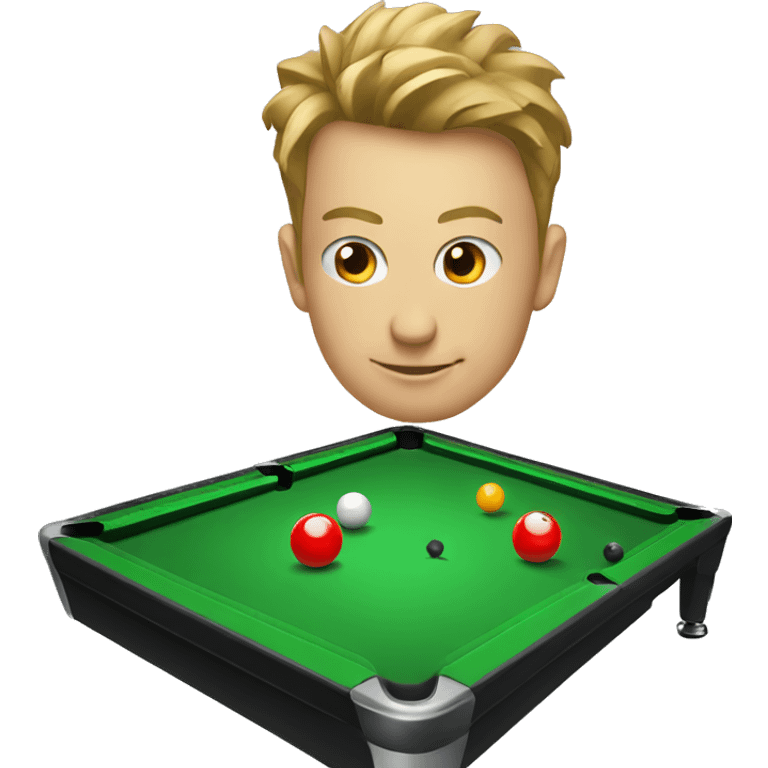 billiards with cue emoji