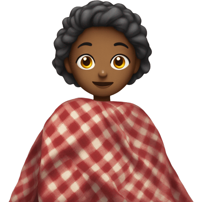 girl with blanket emoji