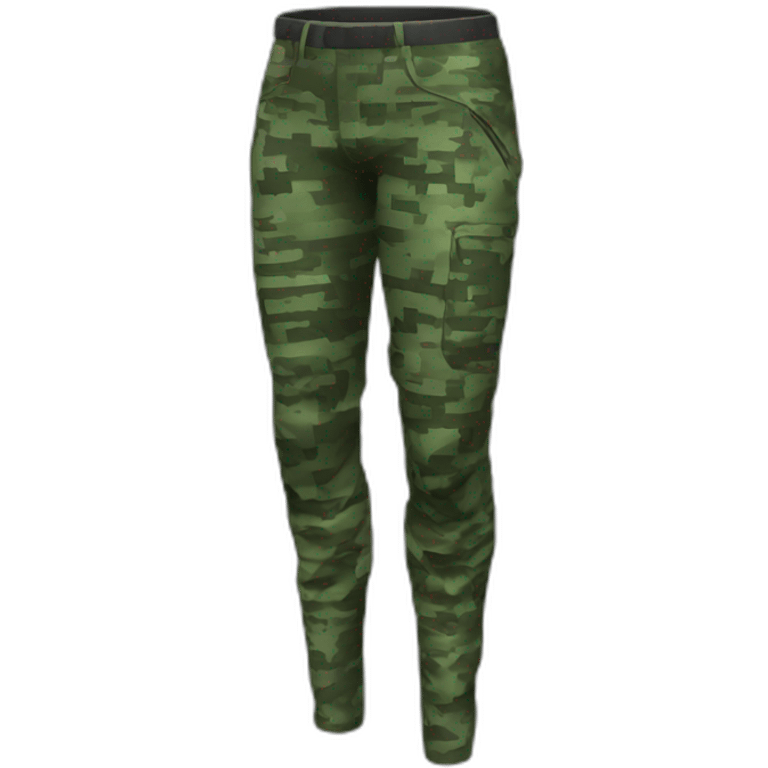 futuristic digital camouflage pants emoji