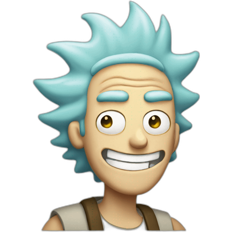 Rick from Rick and morty smiling emoji