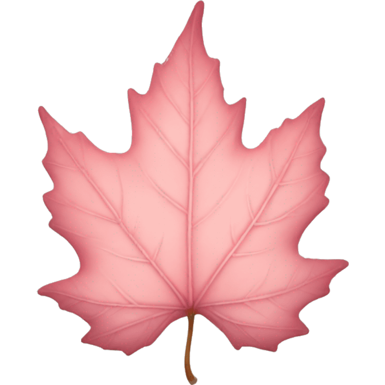 Light pink autumn leaf emoji