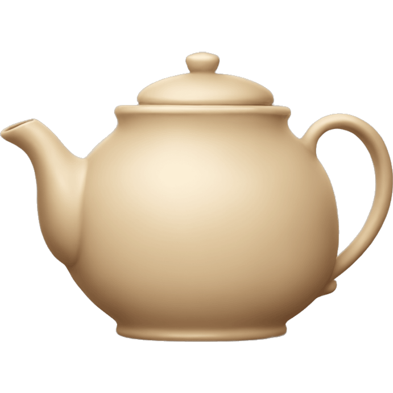 Beige teapot emoji