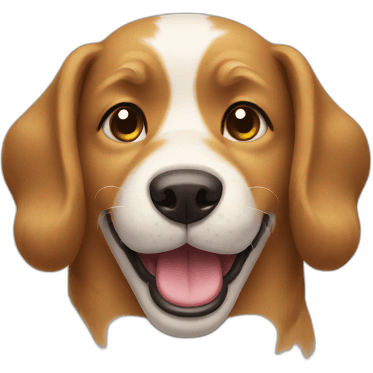 A smiling dog emoji