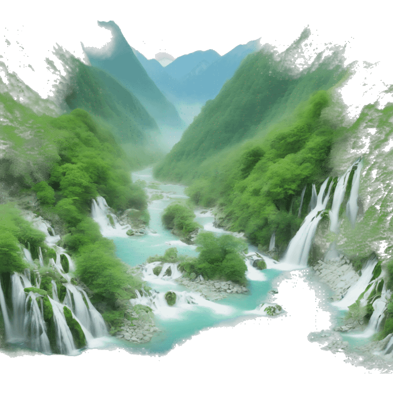 Jiuzhaigou valley emoji