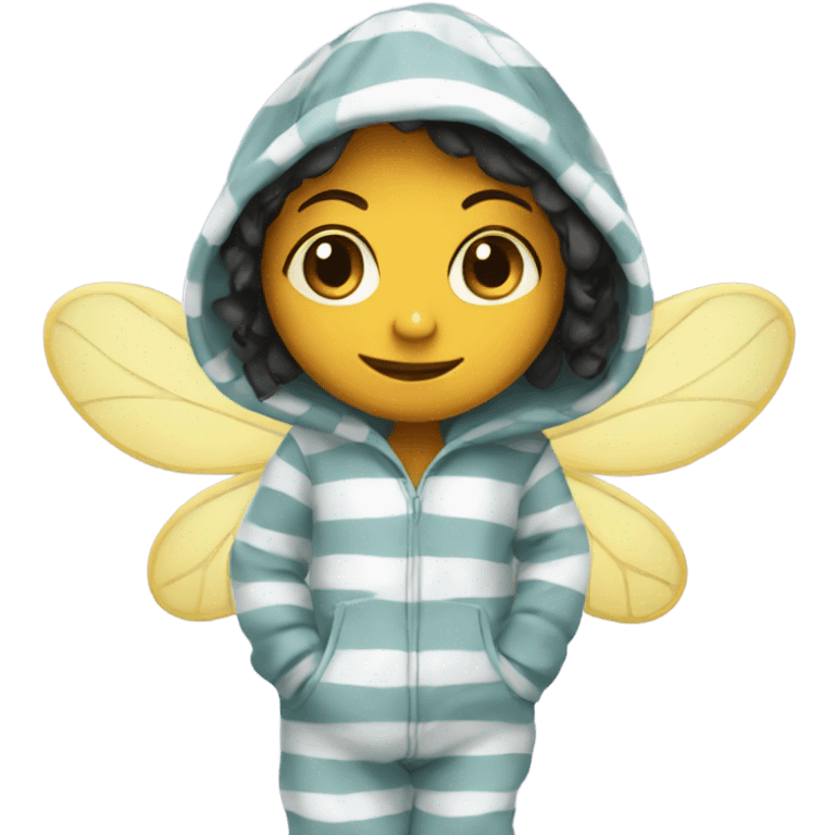 girl bee in pajamas emoji