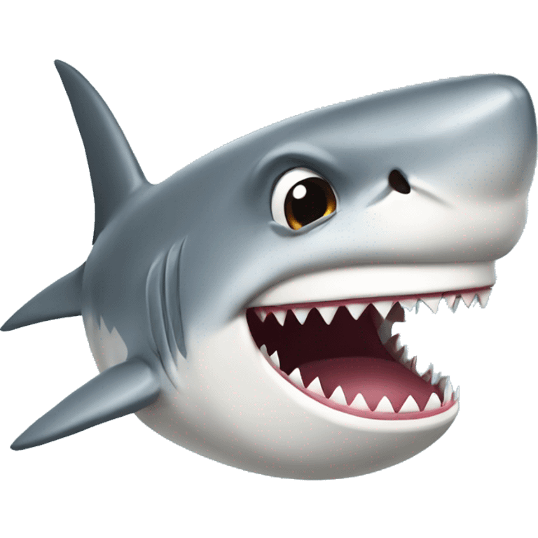 funny shark emoji