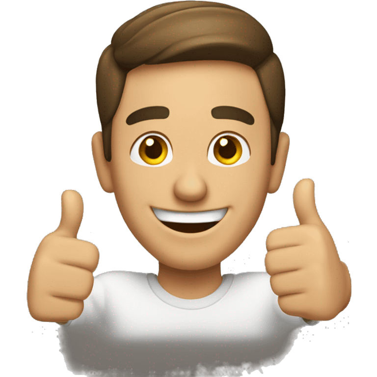 Smiling Spanish man showing thumbs up  emoji