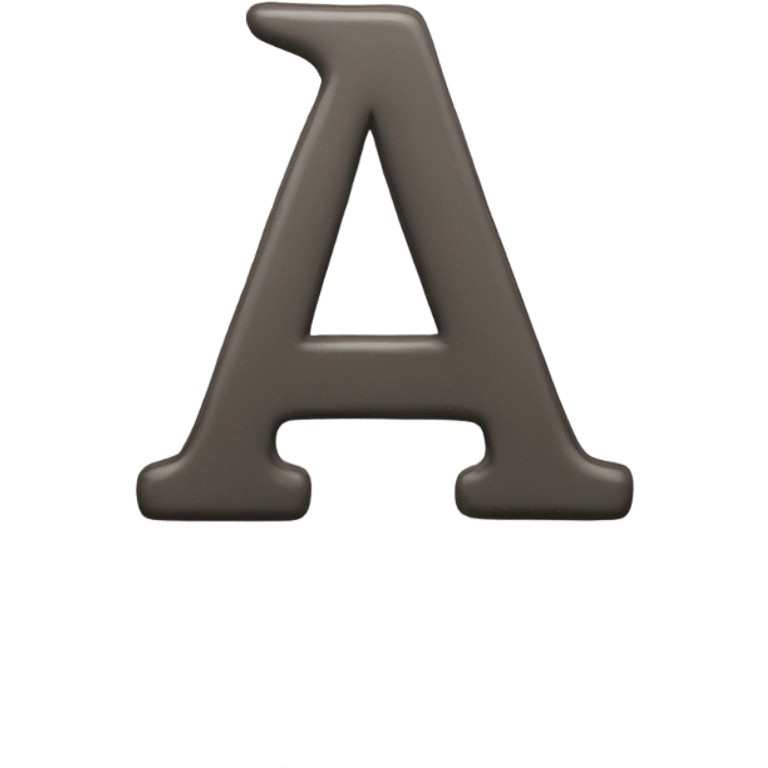 Letter A fonts emoji