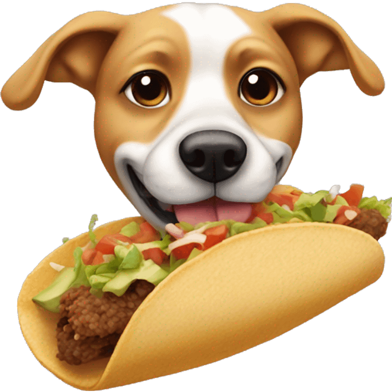 dog eating tacos emoji