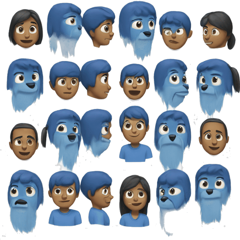 Bluey cartoon emoji