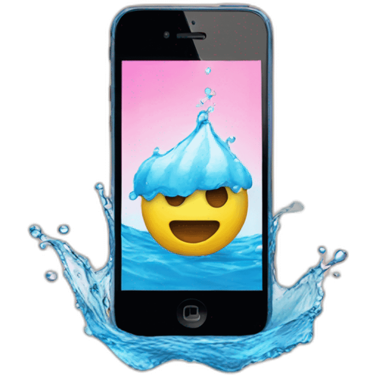 iphone in water emoji