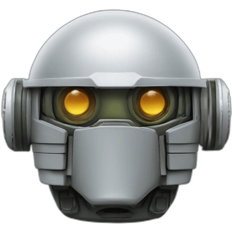 Automatron compact, small, soldier, one eye emoji