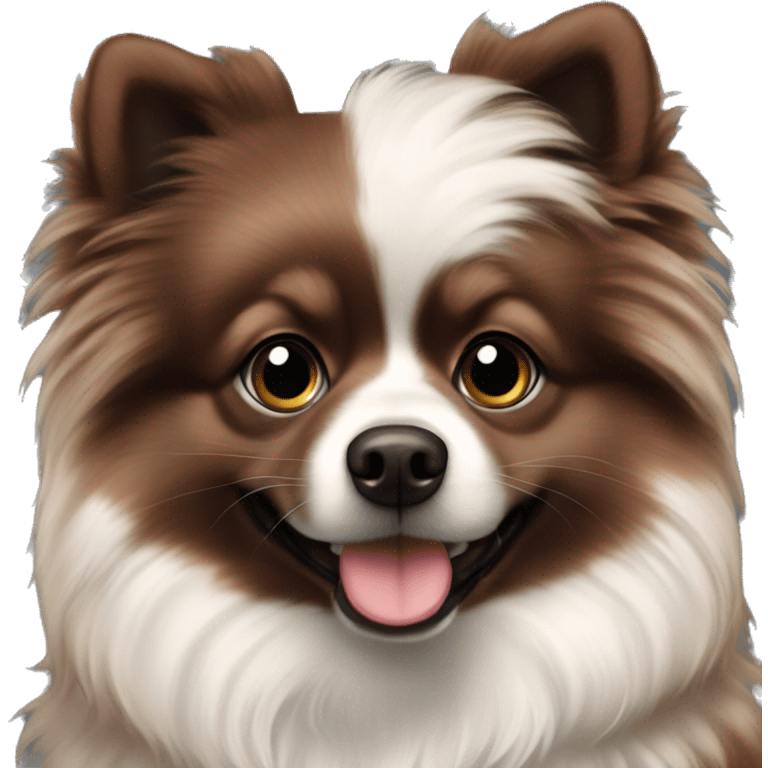 Chocolate Merle Pomeranian  emoji