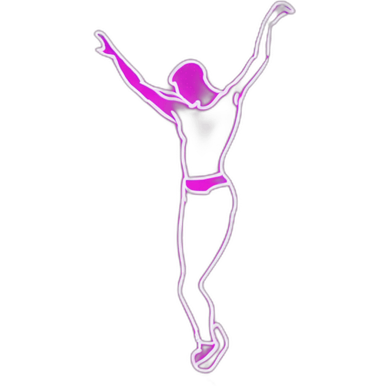  male dancer neon sign booty emoji