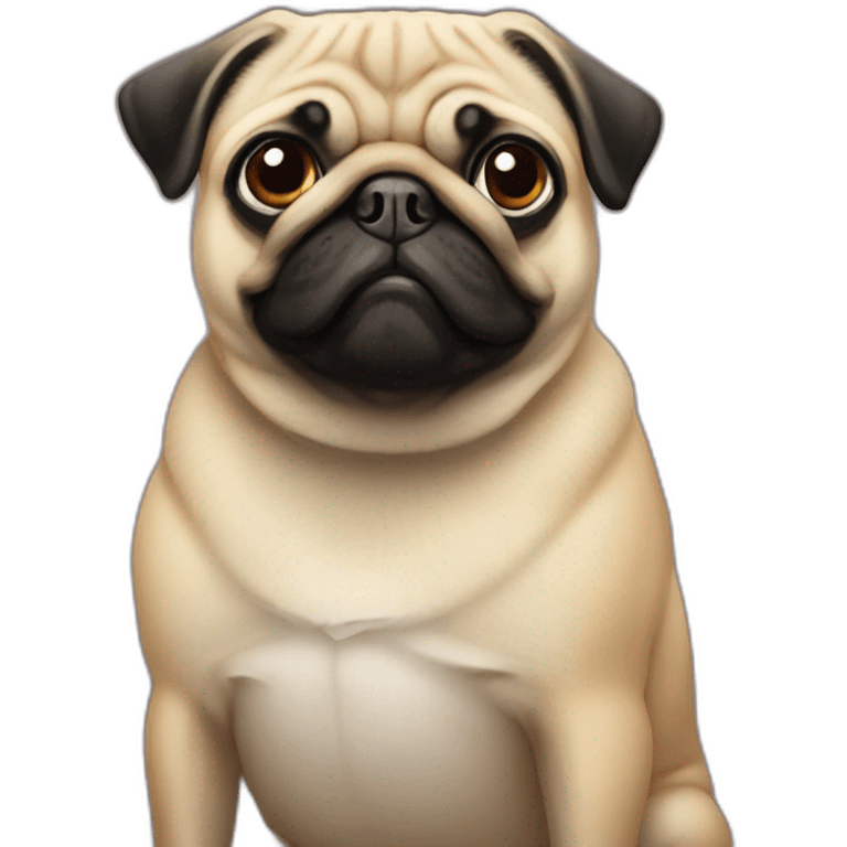 Pug as trump emoji