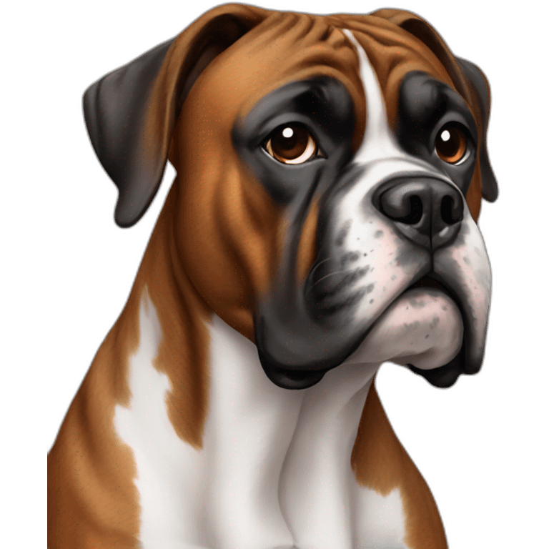 brindle boxer dog emoji