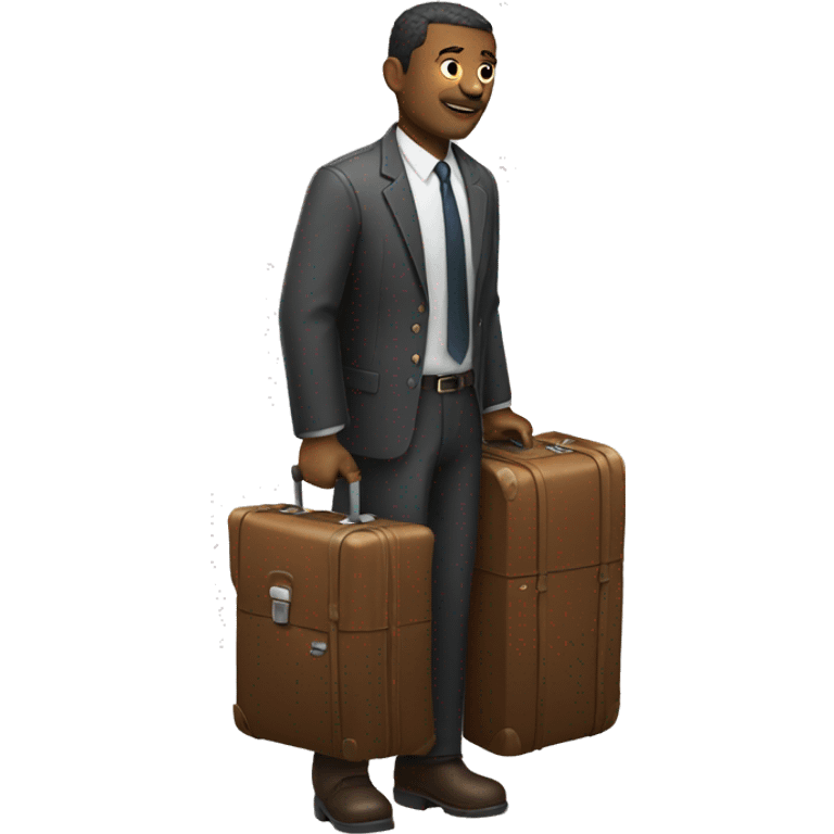  man with a suitcase emoji