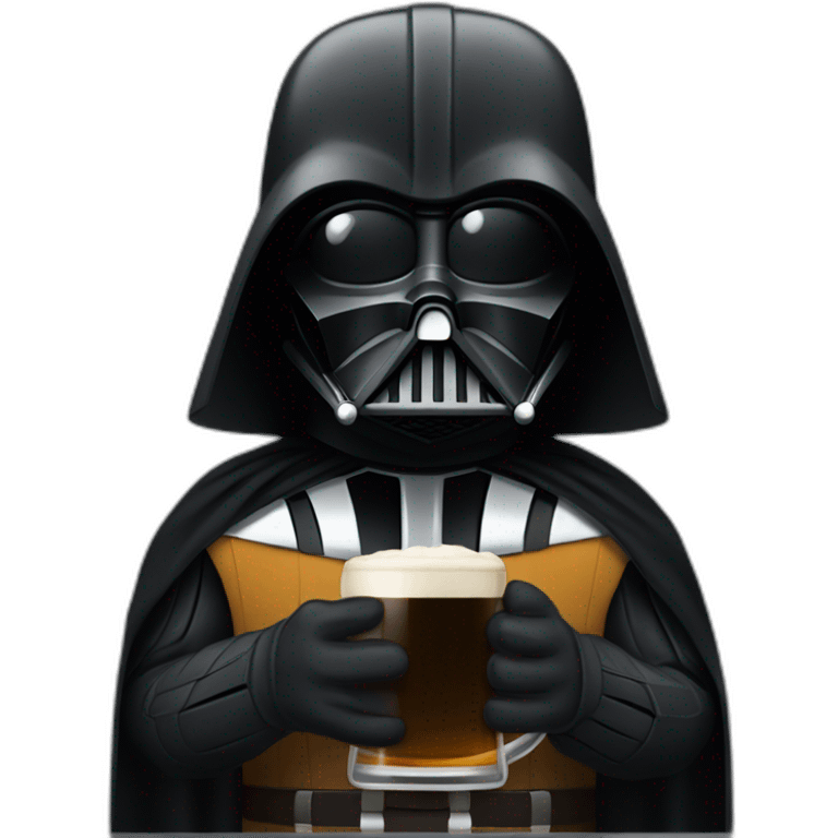 Dark Vador qui boit de la bière emoji