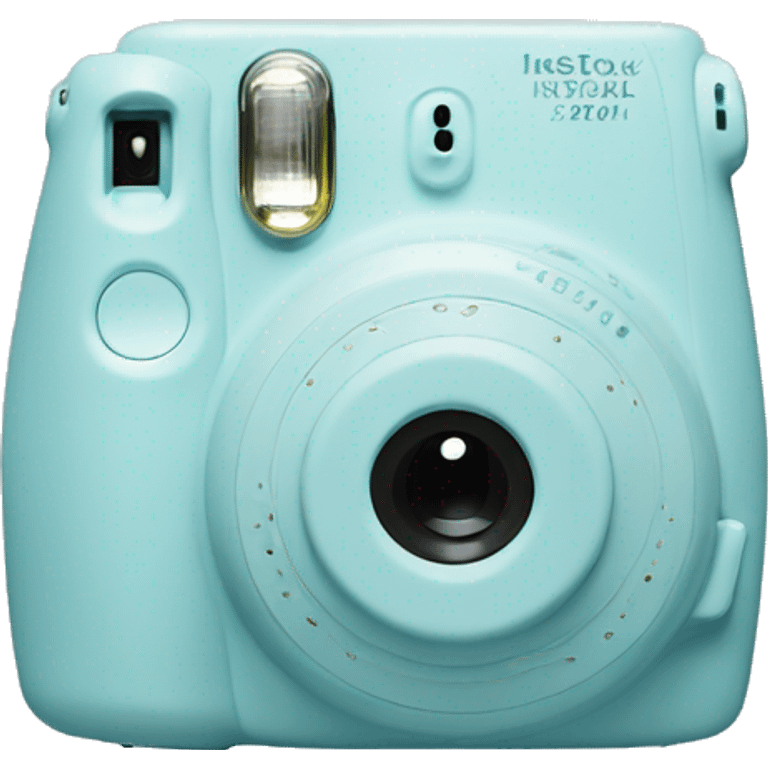 Pastel blue instax  emoji