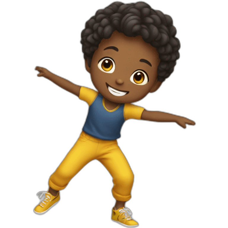 Little kid dance emoji