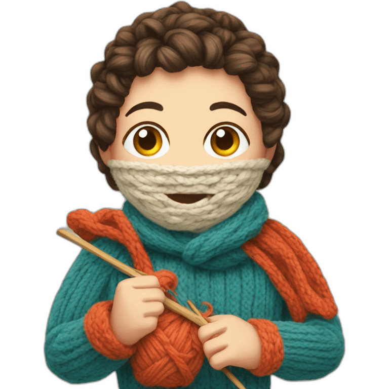 Knitting emoji